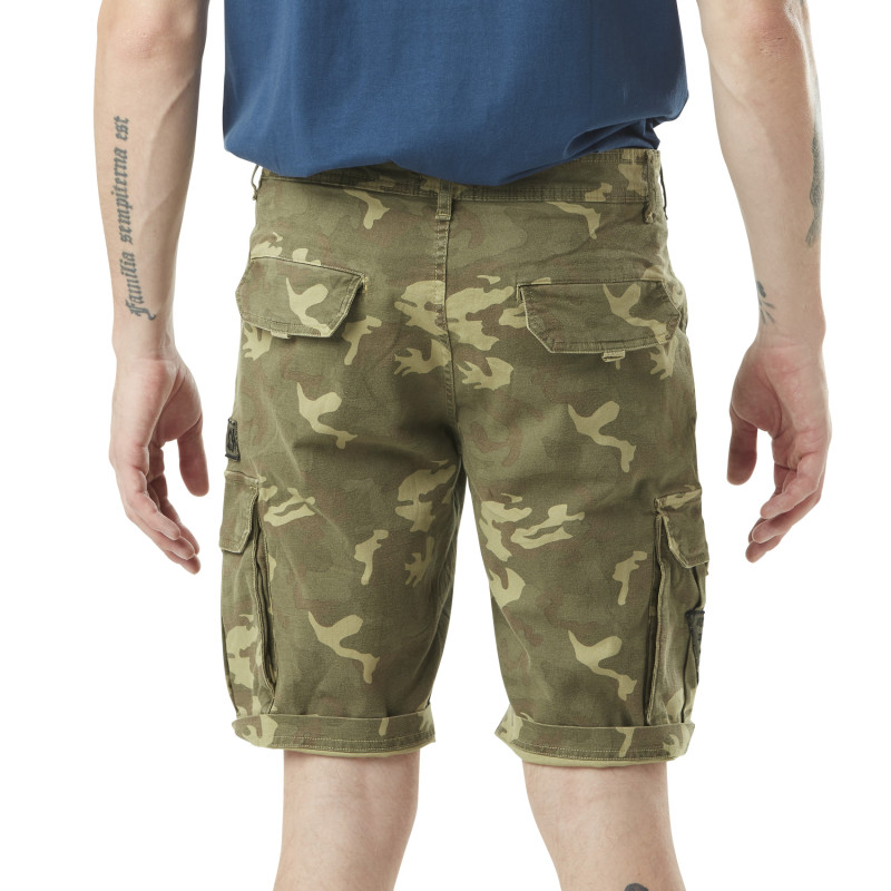 Bermuda Cargo Droit Camouflage Vert | Homme - Vondutch Vondutch - 2