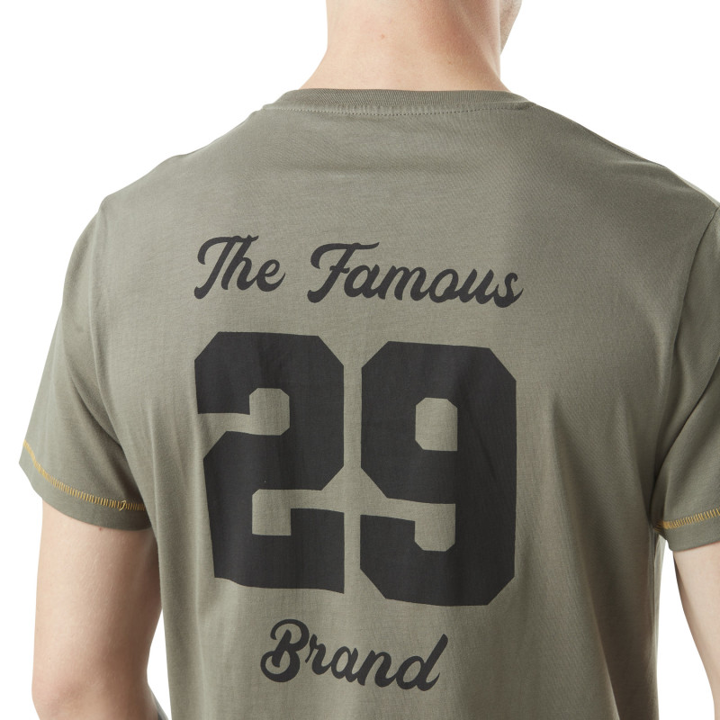 T-shirt homme col rond avec print en coton Colleg Vondutch - 4