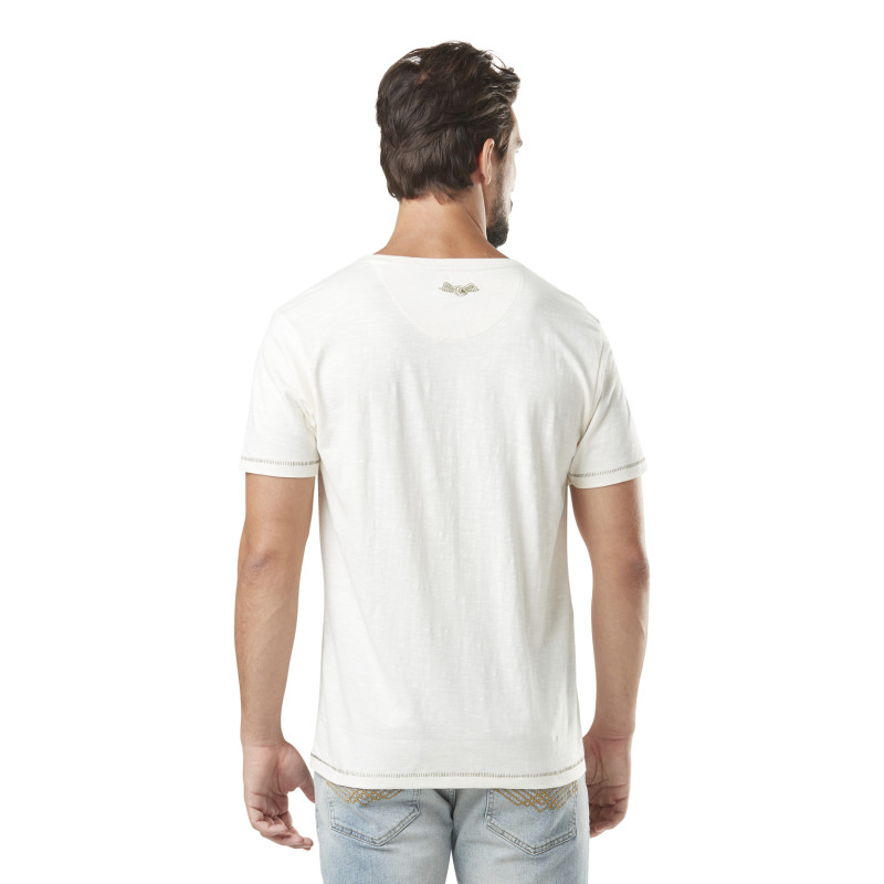 Tee Shirt Blanc Regular Col rond Prest | Homme - Vondutch Vondutch - 3