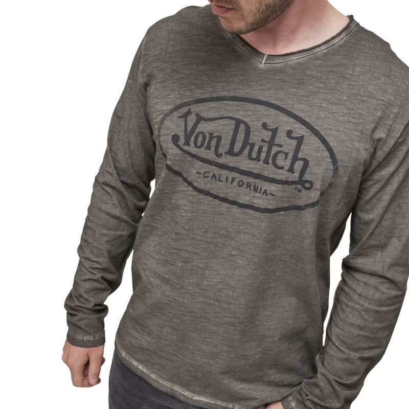 Lot De 2 T-shirts Homme Col V Coton Respirant Anti-Odeur ATHENA - Noir - Taille L