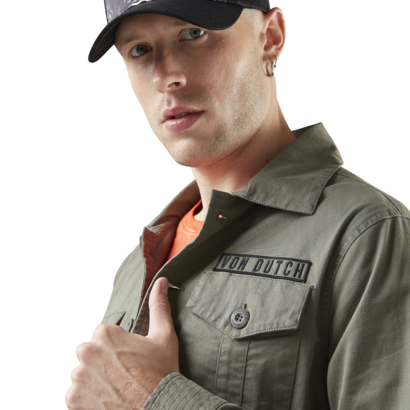 Veste Militaire coupe Droite Mi saison Verte Army | Homme - Vondutch Vondutch - 4