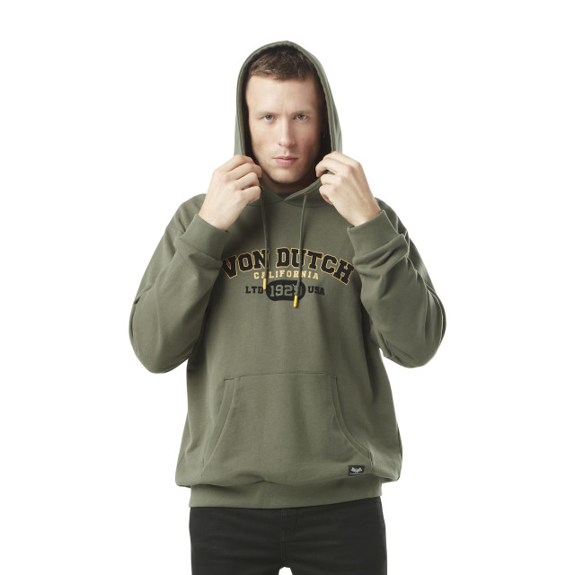 Sweat homme french terry relax fit à capuche et print devant en coton Vondutch - 1