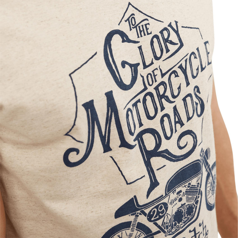 Tee Shirt Beige Regular Col V Glory | Homme - Vondutch Vondutch - 2
