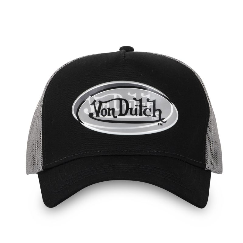 Casquette Von Dutch Noir Oeil Ailé, casquette trucker retro livré 48h!
