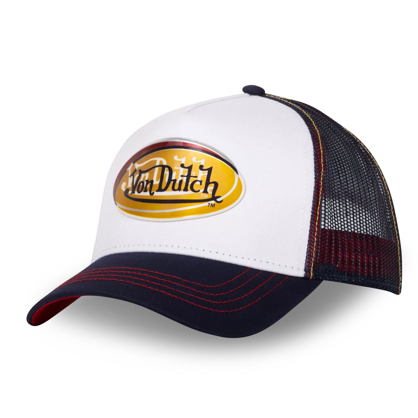 Casquette Vondutch Blanche Trucker Snapback en Simili ADEC Vondutch - 1