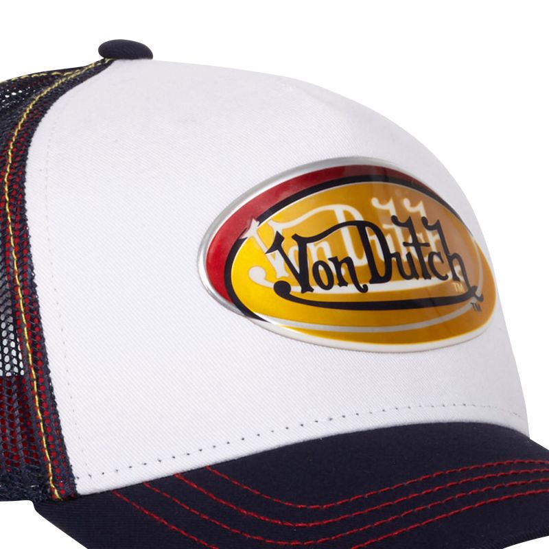 Casquette Vondutch Blanche Trucker Snapback en Simili ADEC Vondutch - 3