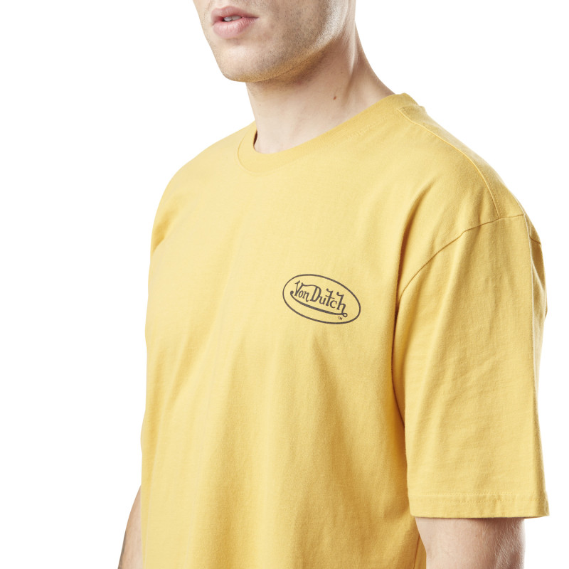 T-shirt homme col rond relax fit avec print en coton Crew Vondutch - 4