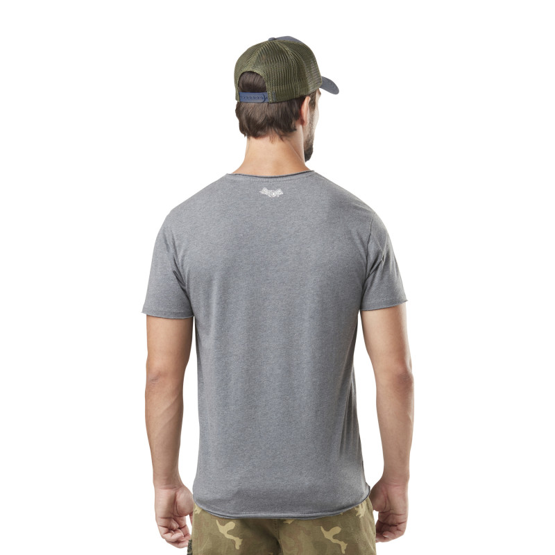 Tee Shirt Gris Regular Col V Chiné VOND | Homme - Vondutch Vondutch - 3
