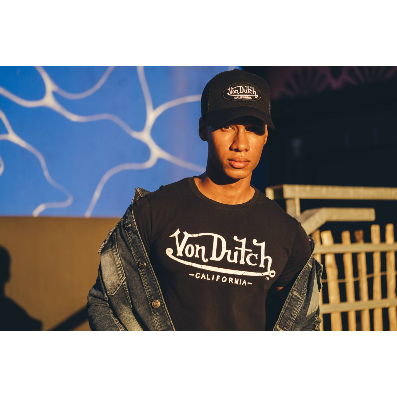 Men's Von Dutch Life black slim fit T-shirt Vondutch - 4