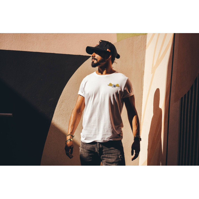 T-shirt homme Col rond Print Devant et Dos Eye Vondutch - 5