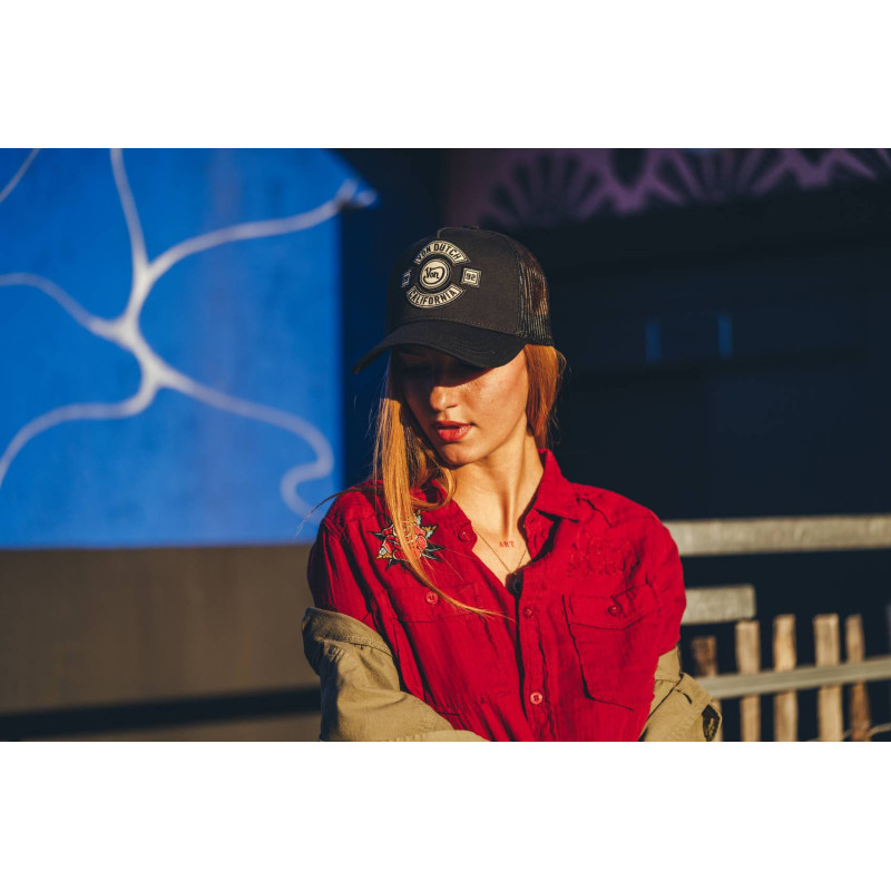 Casquette Vondutch Noire Trucker Snapback BIKER Vondutch - 5