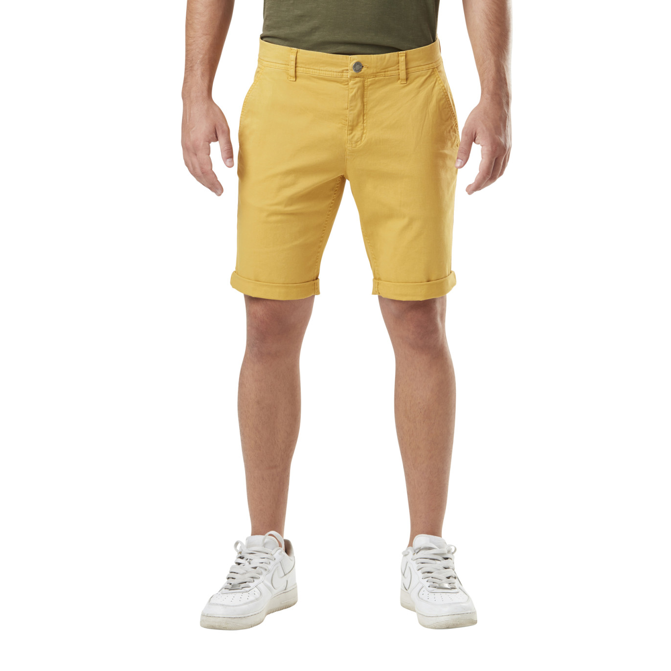 Bermuda Chino Coton coupe Droite Jaune | Homme - Vondutch Vondutch - 1