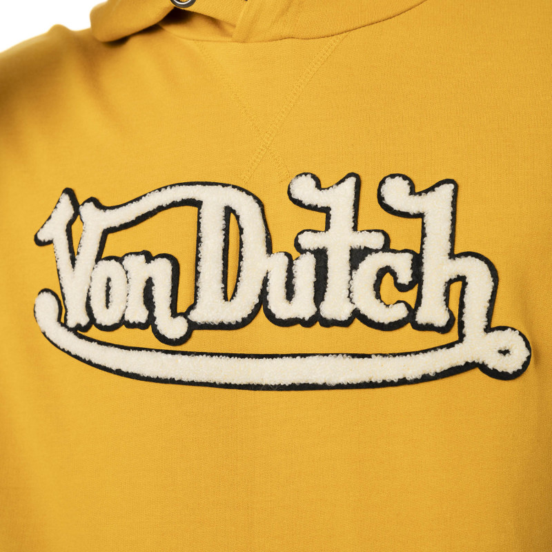 Sweat à capuche logo à bouclette Jaune Chiné Baz | Homme - Vondutch Vondutch - 2