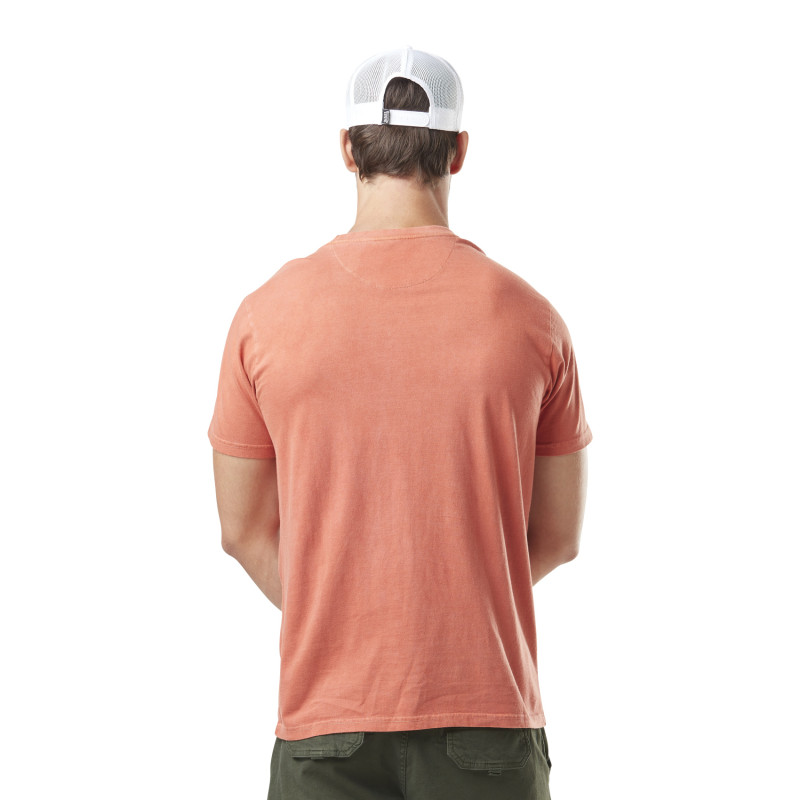 T-shirt homme col rond et print devant avec acid wash en coton Brand Vondutch - 3