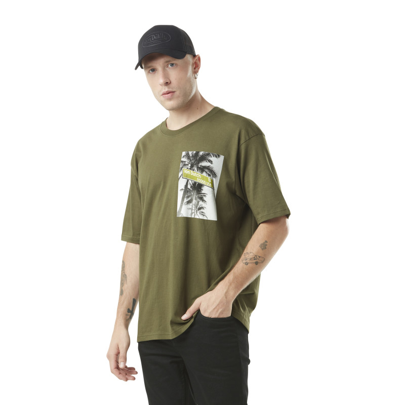 T-shirt homme col rond relax fit avec photoprint en coton Break Vondutch - 1