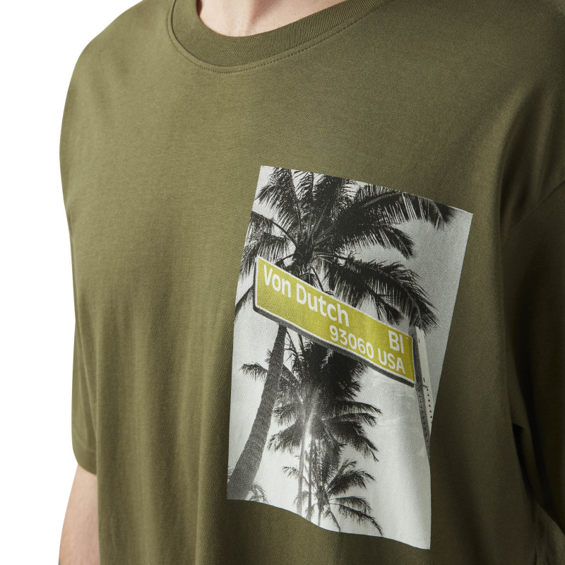 T-shirt homme col rond relax fit avec photoprint en coton Break Vondutch - 3