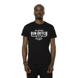 Tee Shirt Noir Regular Col rond Imprimé Effet usé ORIGIN | Homme - Vondutch