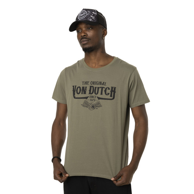 T-shirt homme col rond avec print en coton Orig Vondutch - 1