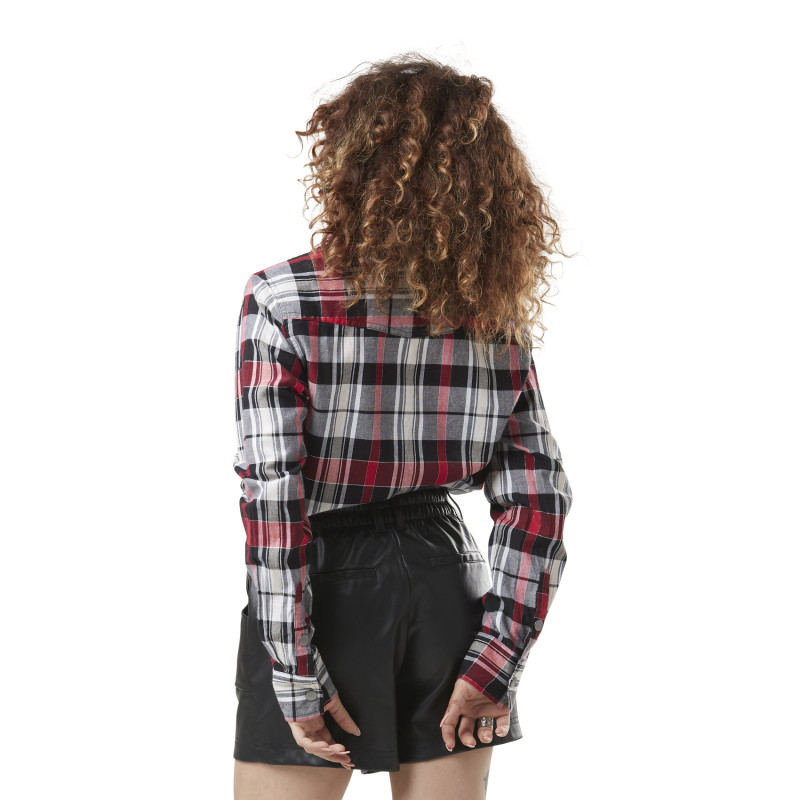 Chemise à carreaux en Coton coupe Régular Manches longues Rouge CHECK | Femme - Vondutch Vondutch - 4
