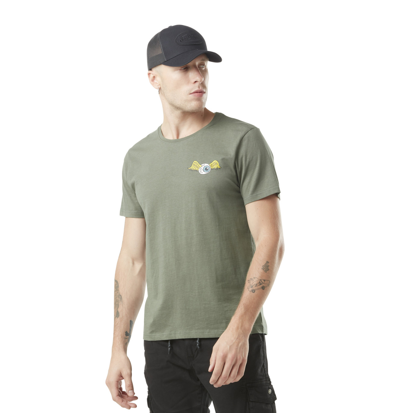 Tee Shirt Vert Regular Col rond EYE | Homme - Vondutch Vondutch - 1