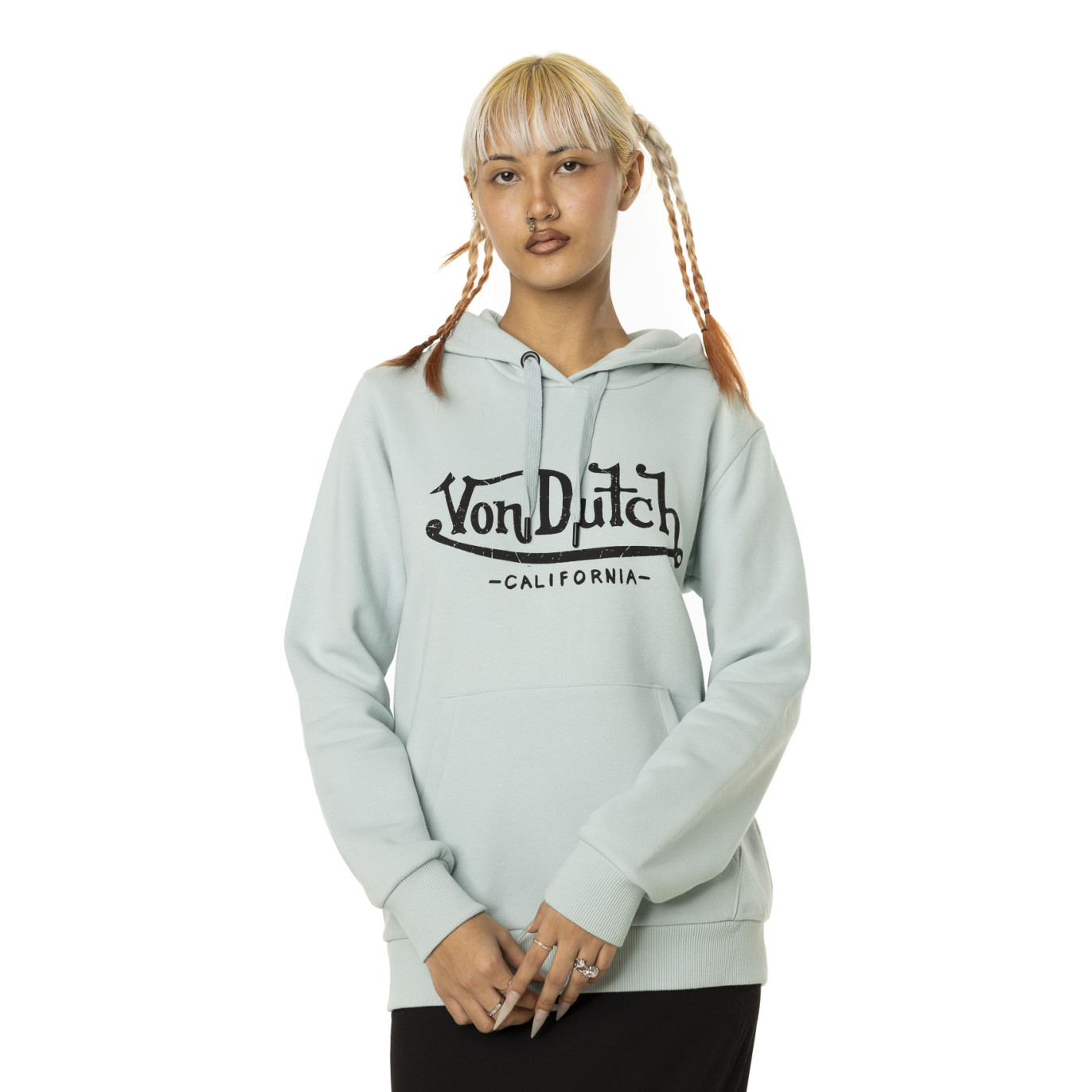 Sweat femme à capuche avec logo Basic Vondutch - 1