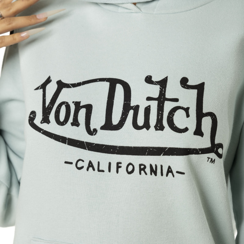 Sweat à Capuche coupe classique Turquoise BASIC | Femme - Vondutch Vondutch - 2