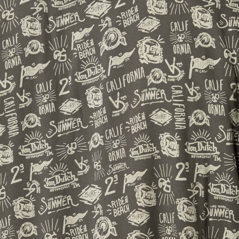 Chemise homme manche courtes imprimé fleurs Vondutch - 3