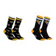 Lot de 2 paires de chaussettes tennis fantaisies noires | Homme- Vondutch Vondutch - 1