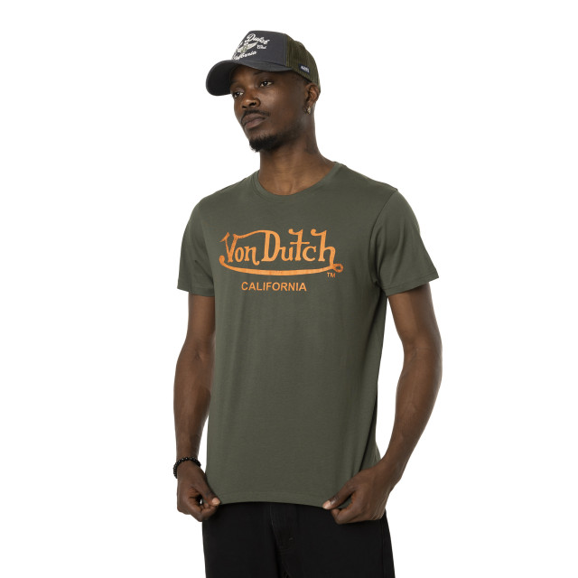 T-shirt col rond homme avec logo en coton First Vondutch - 1
