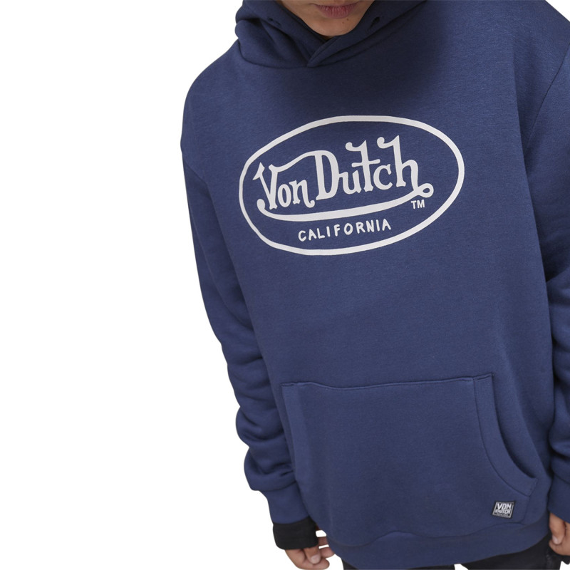Sweat à Capuche Bleu Molletoné BRAND | Garcon - Vondutch Vondutch - 2