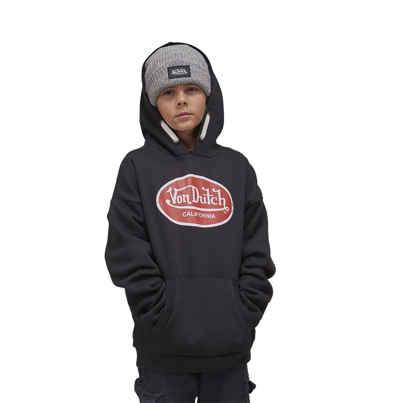 Sweat à Capuche Oversize Noir KOOL | Garcon - Vondutch Vondutch - 1