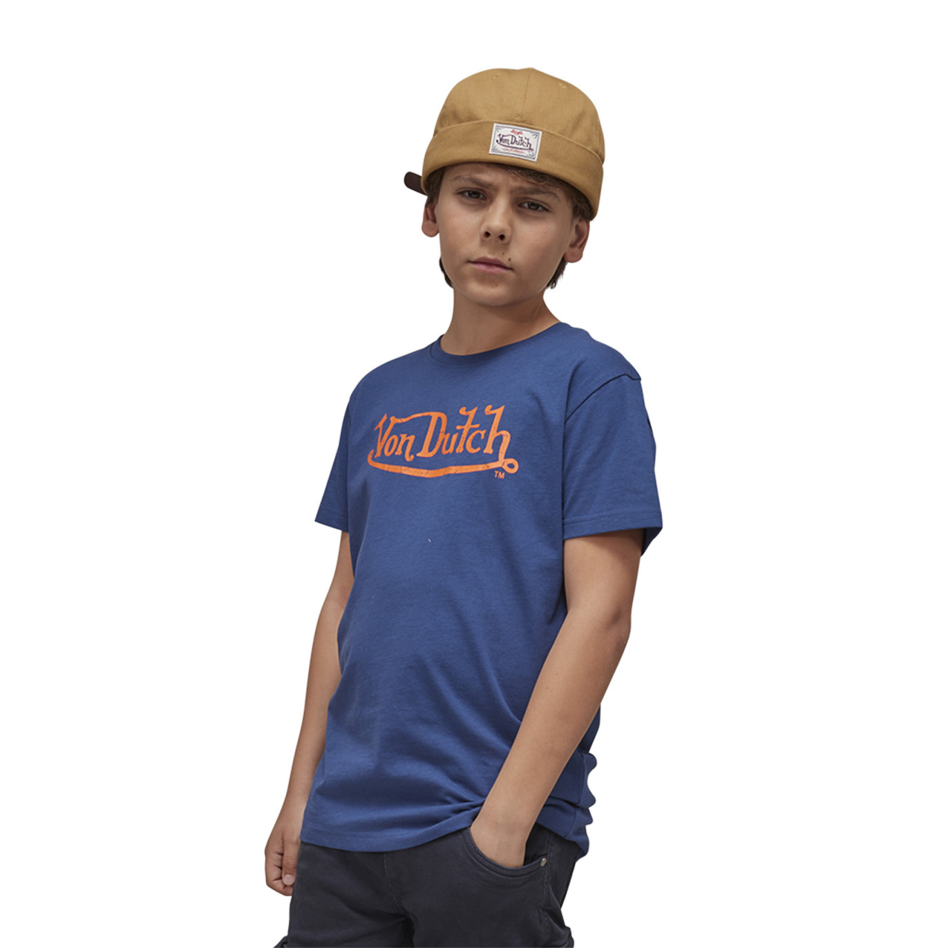 Tee Shirt Bleu Regular Col rond KRYS | Garcon - Vondutch Vondutch - 1