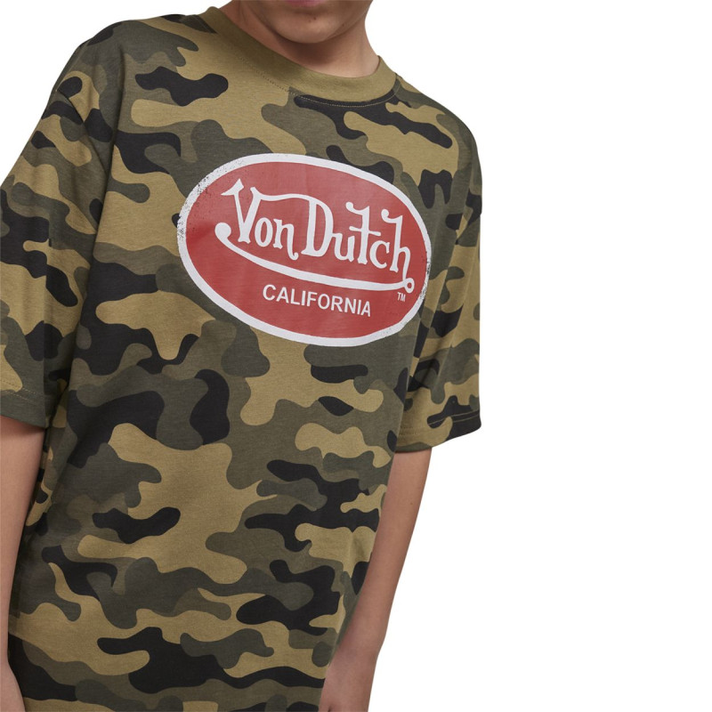 Tee Shirt Vert Camouflage Oversize Col rond RELAX | Garcon - Vondutch Vondutch - 2