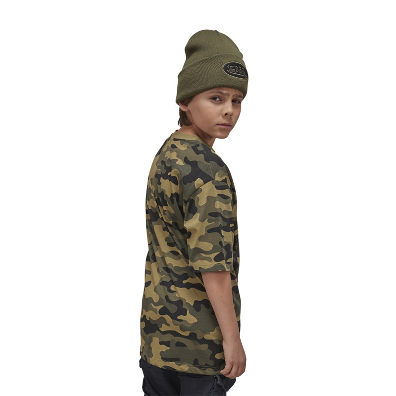 Tee Shirt Vert Camouflage Oversize Col rond RELAX | Garcon - Vondutch Vondutch - 3