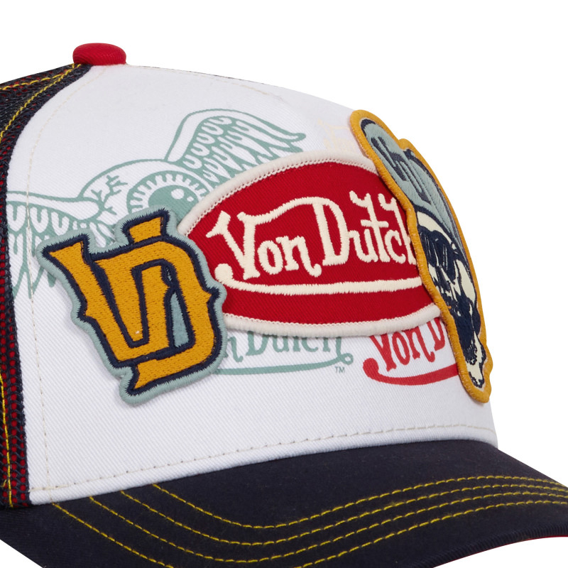 Casquette Vondutch Blanche Trucker Snapback BADGE Vondutch - 3