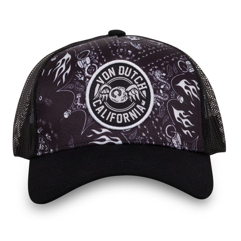 Casquette Vondutch Noire Trucker Snapback BANDANA Vondutch - 4