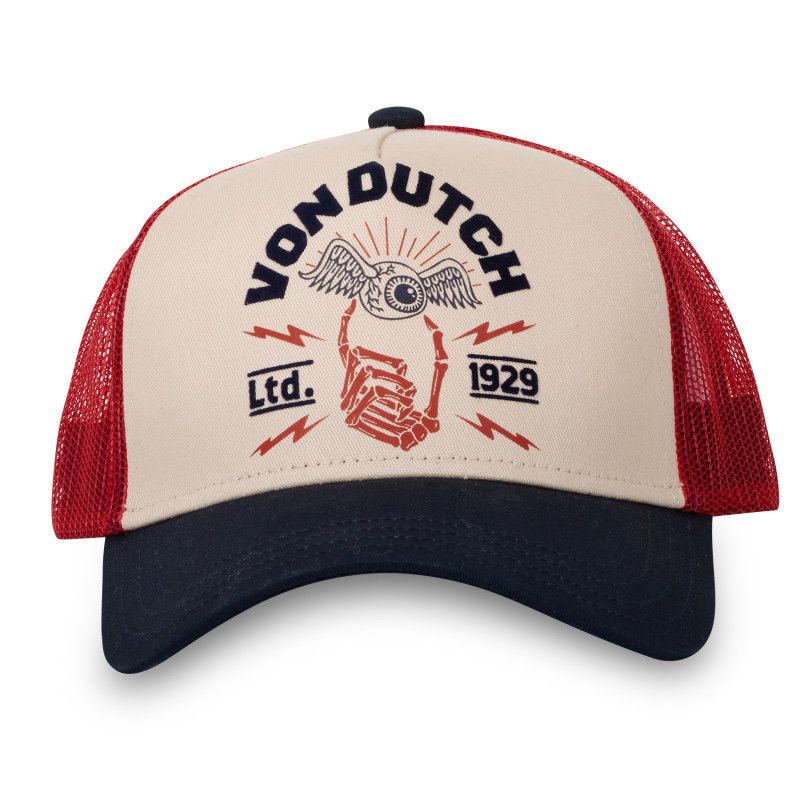 Casquette Von Dutch En Coton Beige - Taille Unique Réglable - Occasion Très Bon état