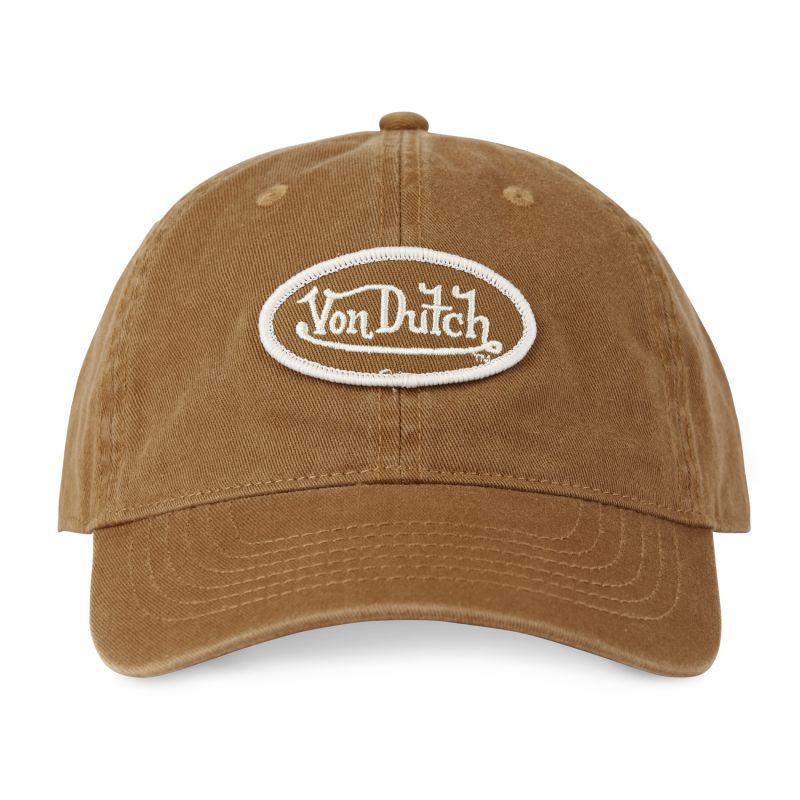 Casquette Vondutch Marron Dad cap Strapback / Boucle LOG Vondutch - 2