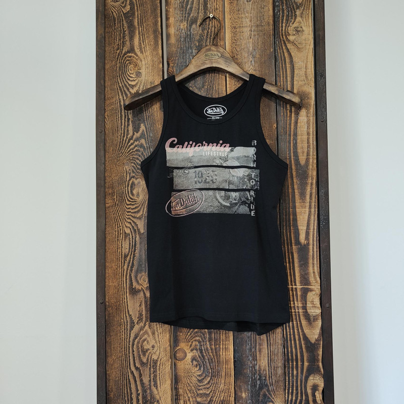 Débardeur femme imprimé en coton Photo Vondutch - 5