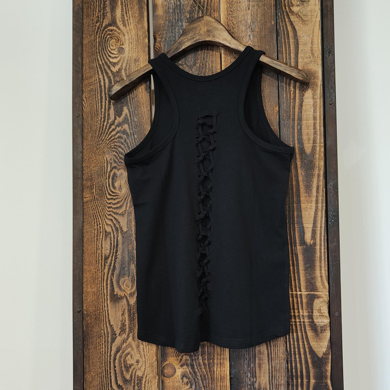 Débardeur femme imprimé en coton Photo Vondutch - 6