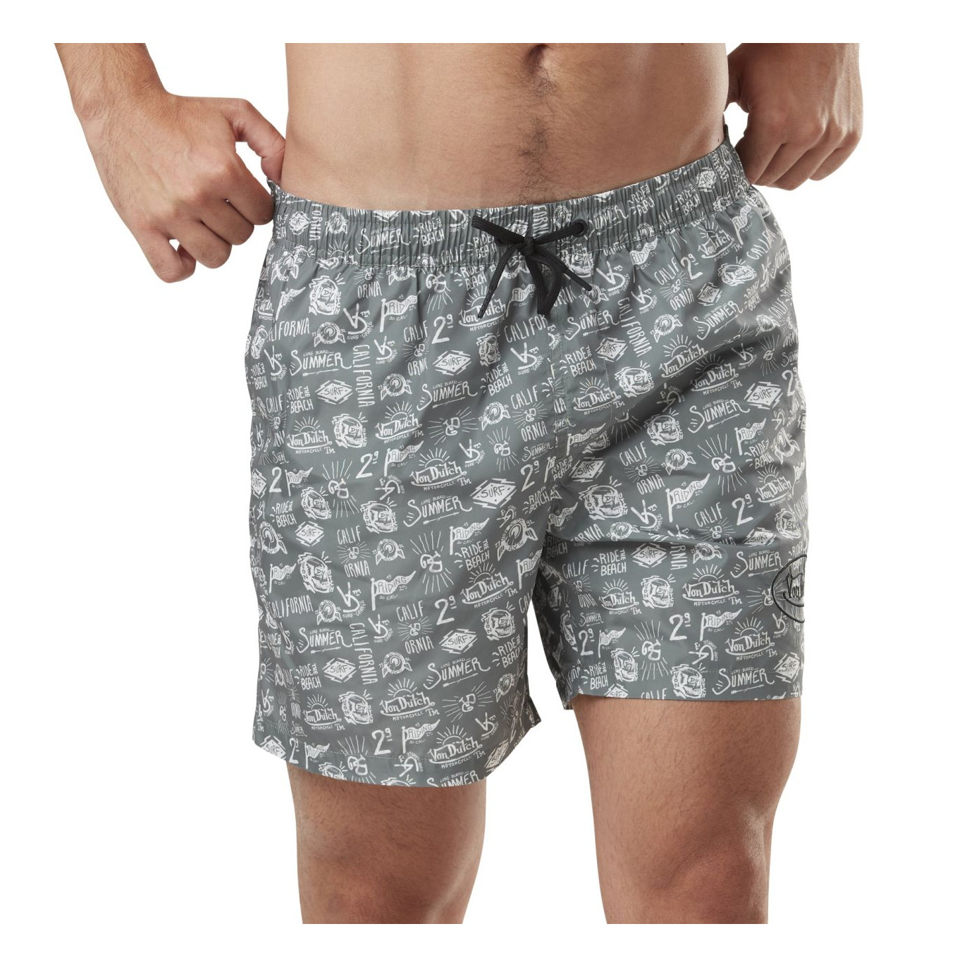 Short de bain homme imprimé Burt en coton Vondutch - 1