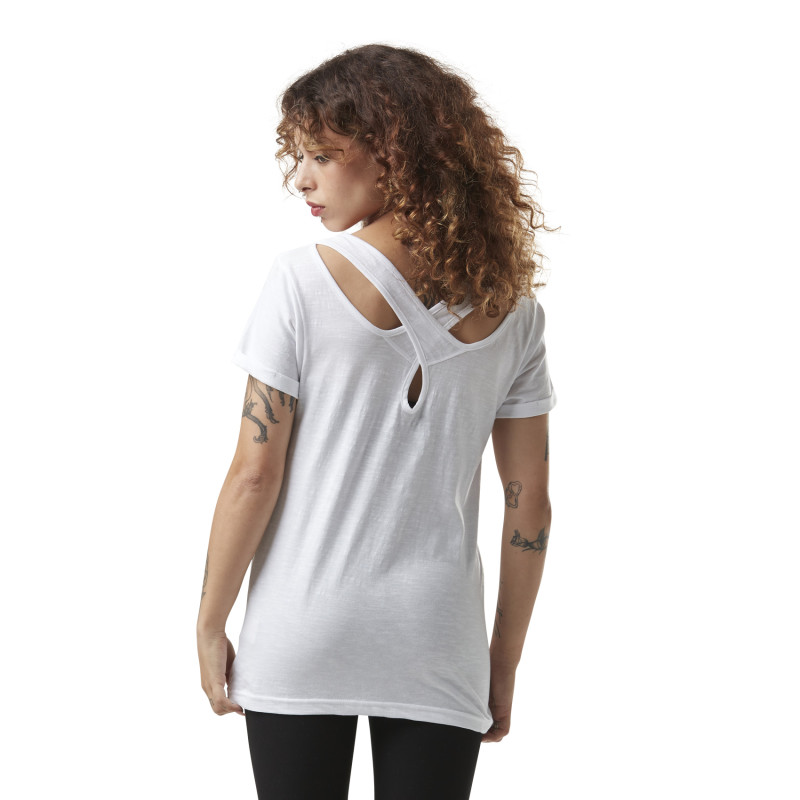 Tee Shirt Blanc coupe Régular effet Flammé SAVAGE | Femme - Vondutch Vondutch - 3