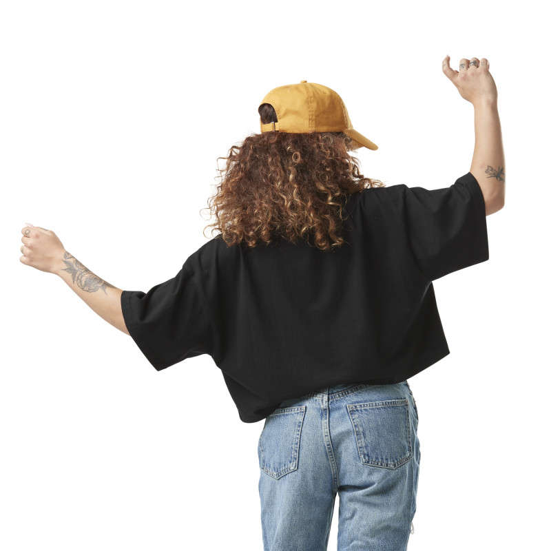 Crop top femme loose print devant en coton Will Vondutch - 2