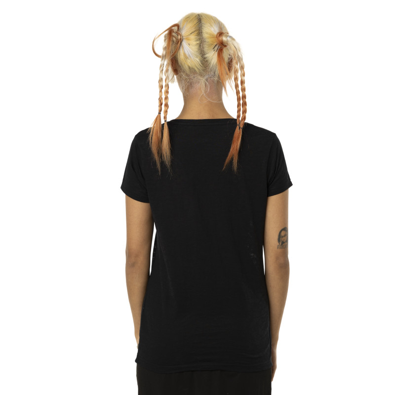 Tee Shirt Noir coupe Regular Col V CLASSIC | Femme - Vondutch Vondutch - 3