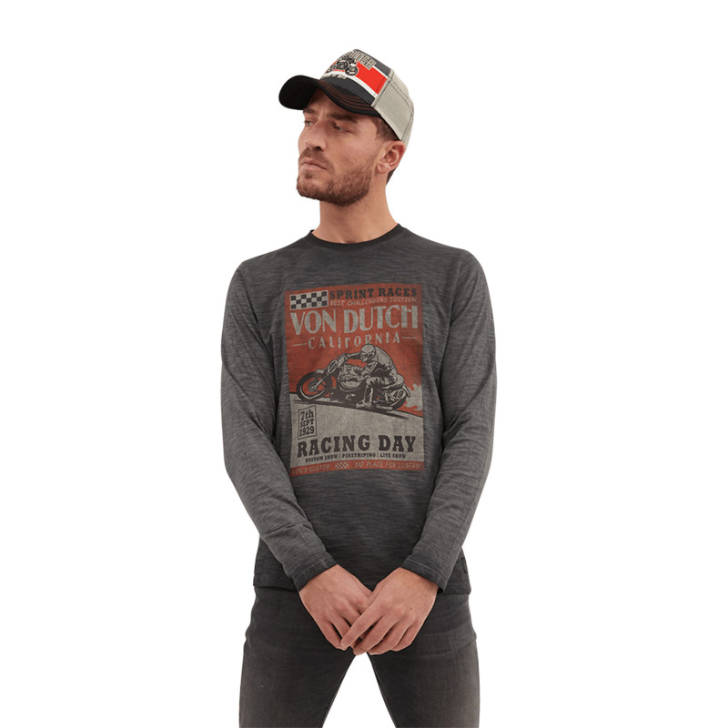 T-shirt à manche longue homme en coton Day Vondutch - 1