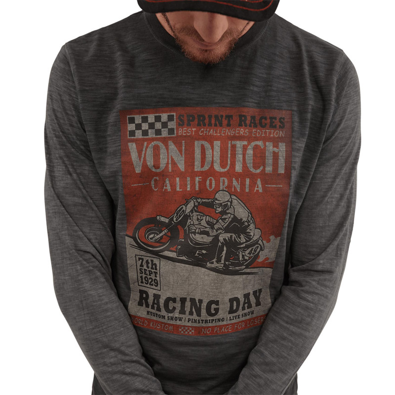 T-shirt à manche longue homme en coton Day Vondutch - 2