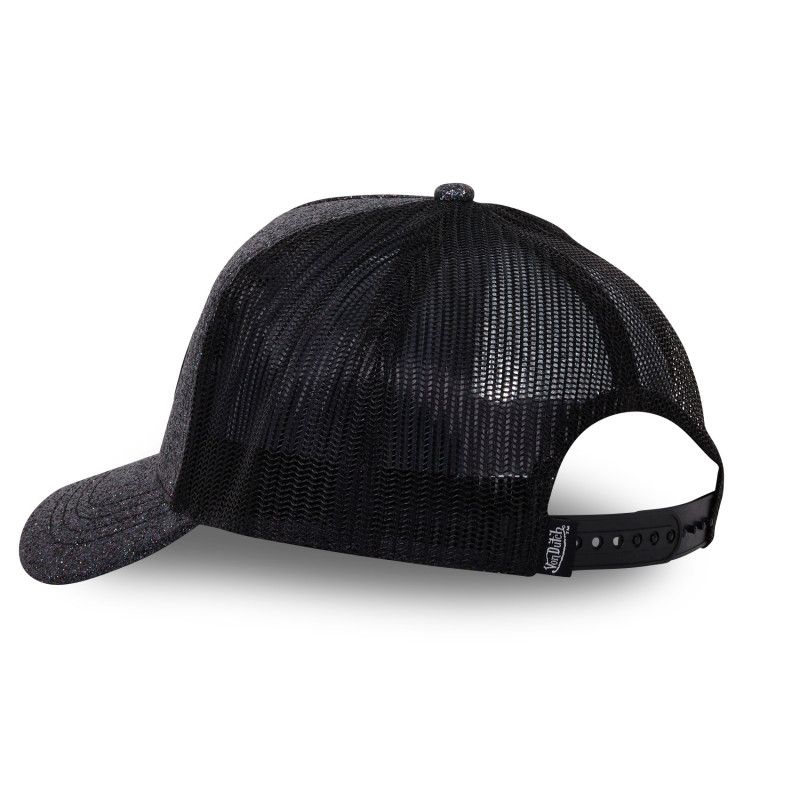 Casquette Vondutch Noire Trucker Snapback effet Pailleté GLITTER Vondutch - 4