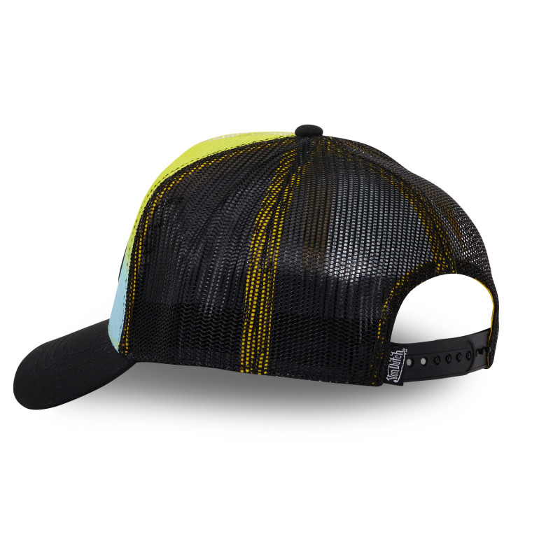 Casquette Vondutch Jaune Trucker Snapback effet Tie and Dye MESH Vondutch - 4