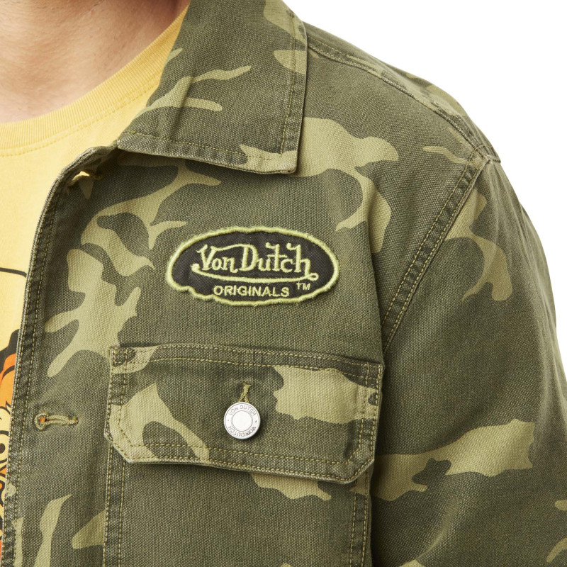 Veste homme avec broderie en camouflage en coton Santi Vondutch - 4