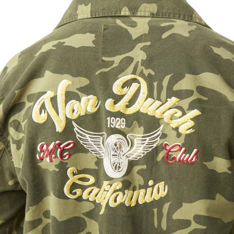 Veste homme avec broderie en camouflage en coton Santi Vondutch - 6